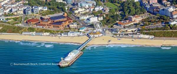 Family fun on Bournemouth beach, Dorset